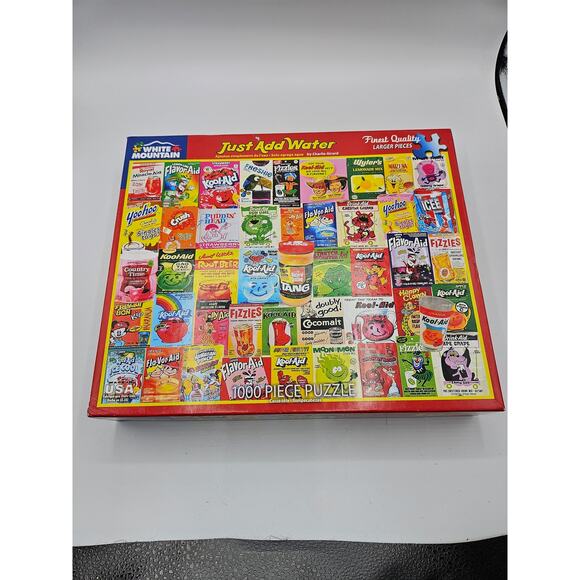 White Mountain Puzzle JUST ADD WATER Koolaid 24"x30" Size 1000 Pc‎ - Picture 2 of 5